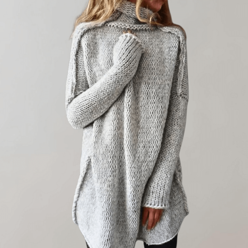 Rosmara | Women’s Relaxed Longline Knit Sweater