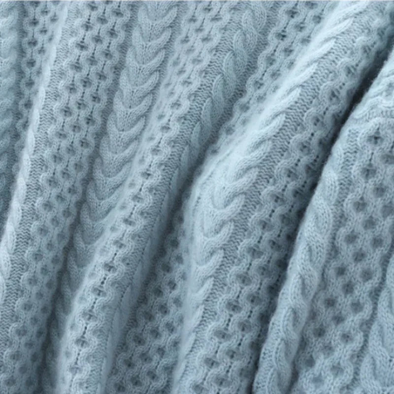 Ravah | Women’s Braided Knit Turtleneck Sweater