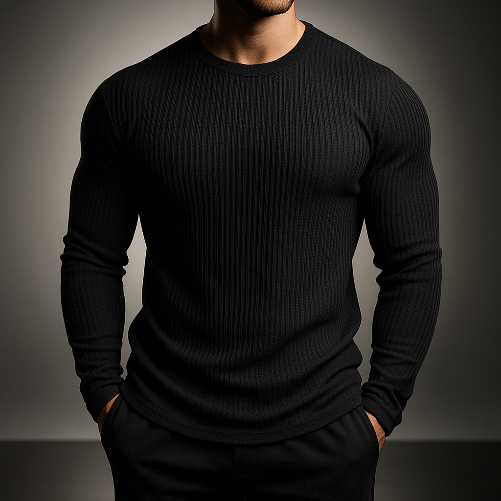 Laurent | Women’s Rib-Knit Structured Everyday Sweater
