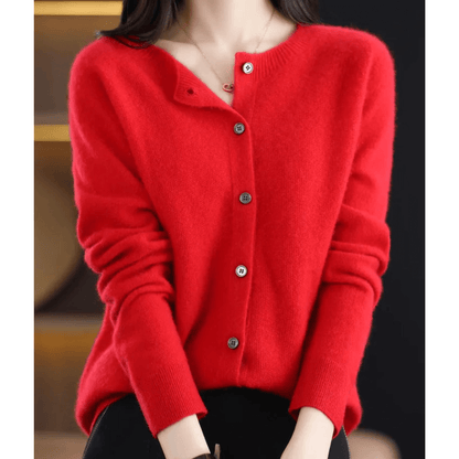 Livia | Women’s Cashmere Blend V-Neck Cardigan