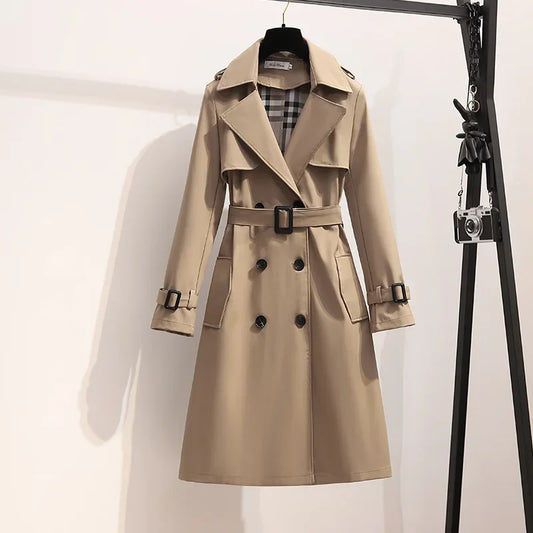 Grenie | Women’s Belted Longline Trench Coat