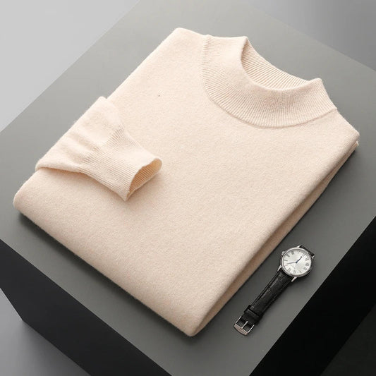 Harlon | Men’s Wool-Blend Mock Neck Pullover