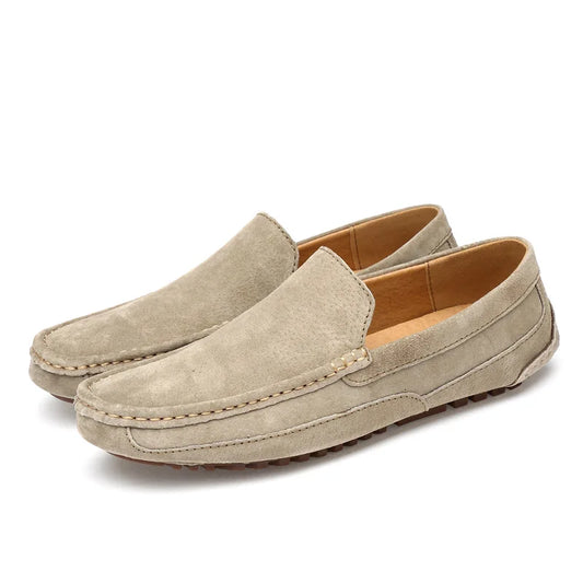 Lusaro | Men’s Soft Suede Slip-On Loafers
