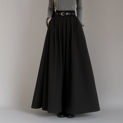 Jhoyan | Women’s Pleated High-Waist Maxi Skirt
