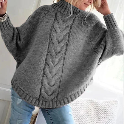 Bravelle | Women’s Chunky Cable Knit Wool Blend Pullover Sweater