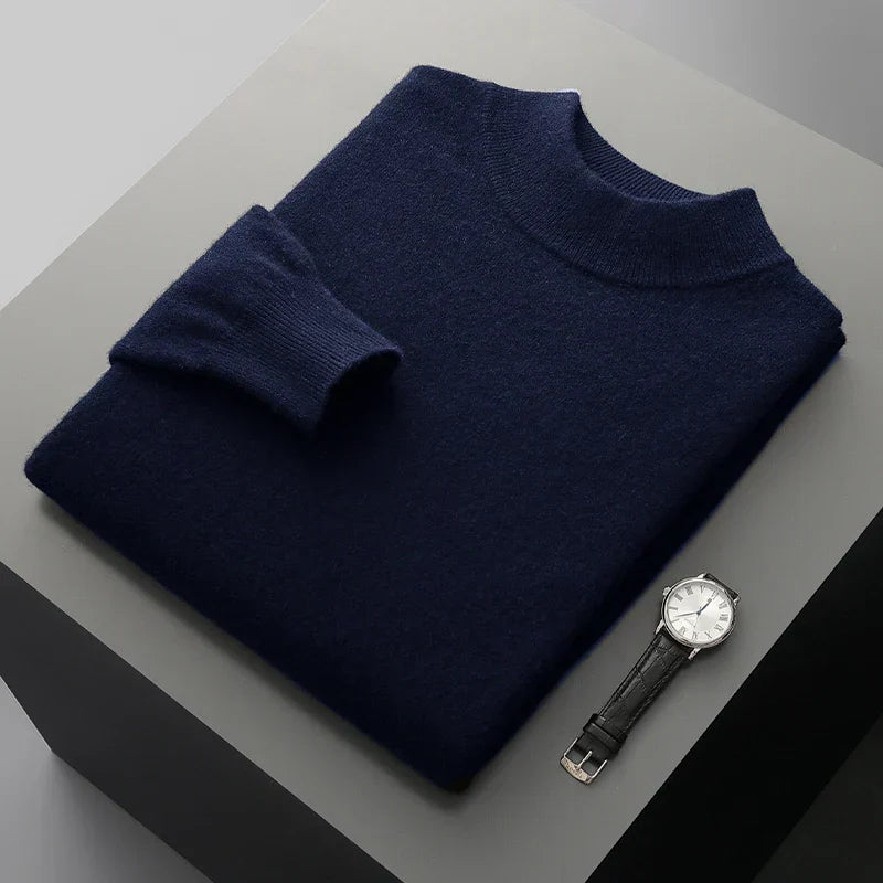 Harlon | Men’s Wool-Blend Mock Neck Pullover