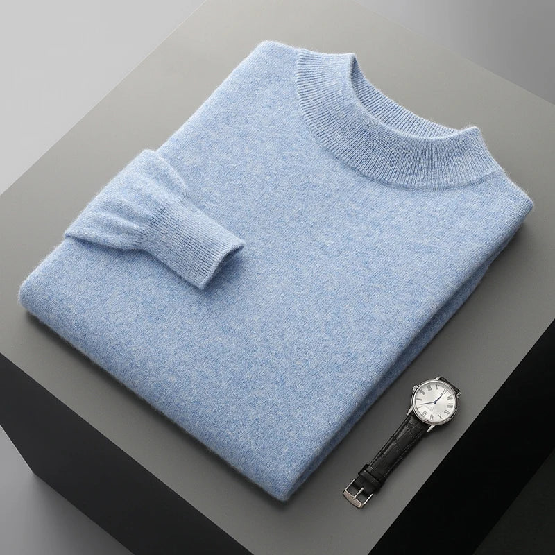 Harlon | Men’s Wool-Blend Mock Neck Pullover