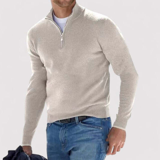 Trinor | Men’s Half-Zip Soft Knit Sweater